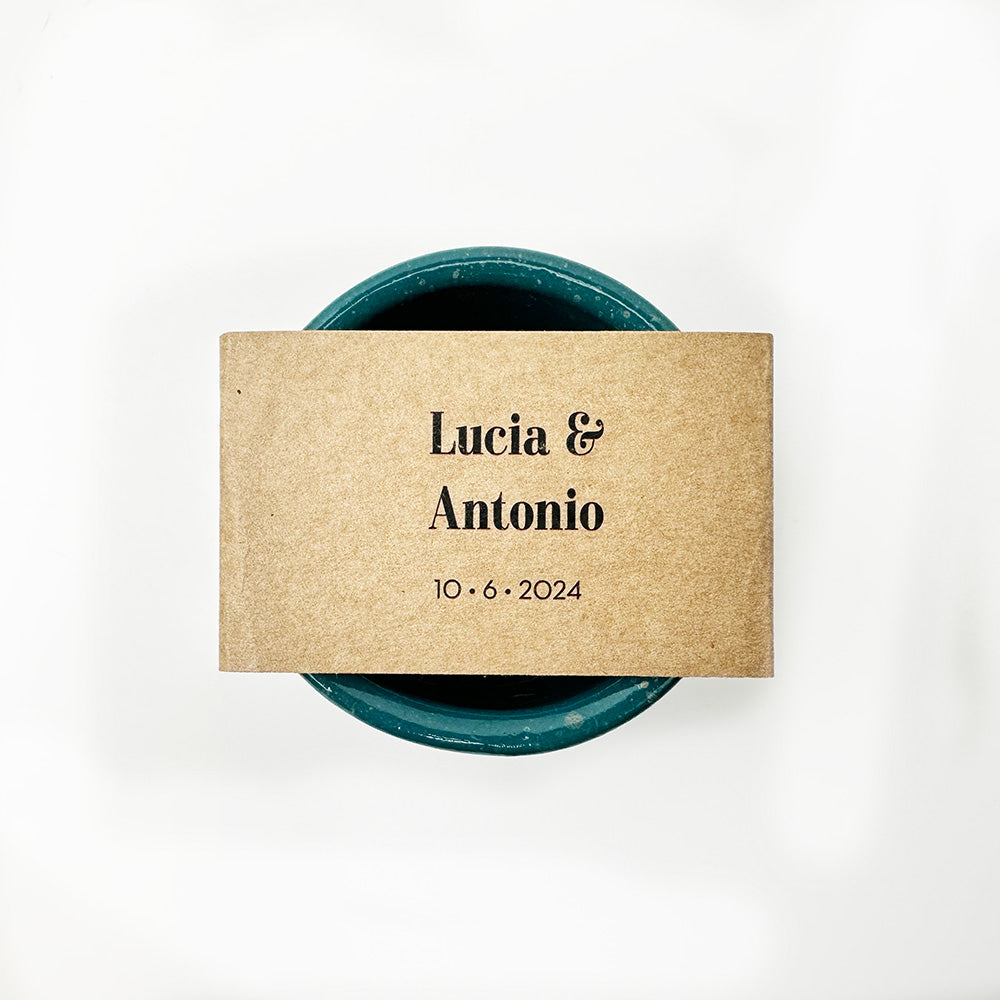 Bicchierino portaconfetti in ceramica smaltata (pack 10 pz)