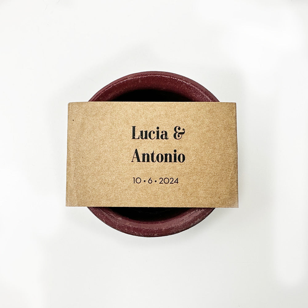 Bicchierino portaconfetti in ceramica smaltata (pack 10 pz)