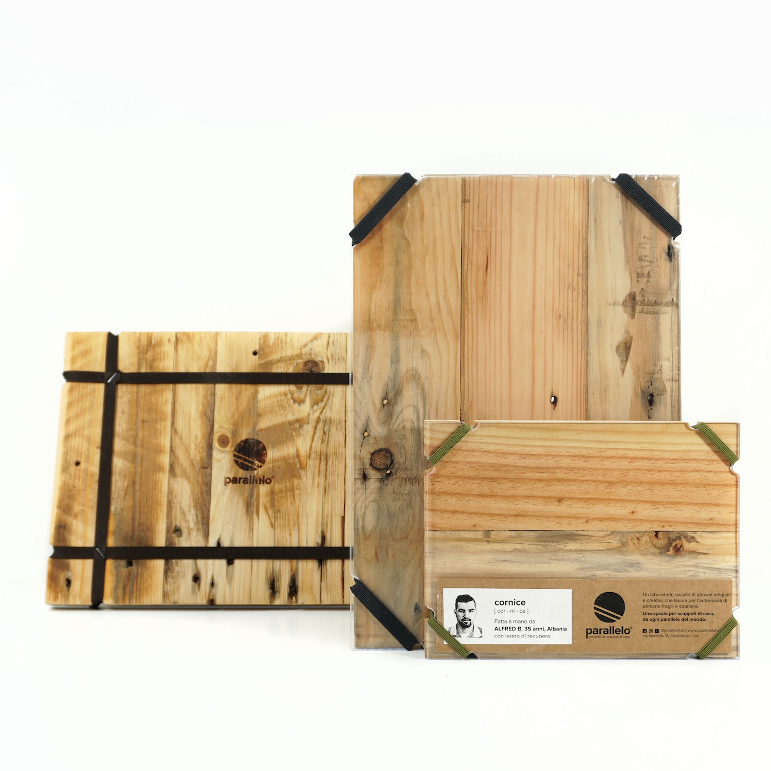 cornice portafoto legno