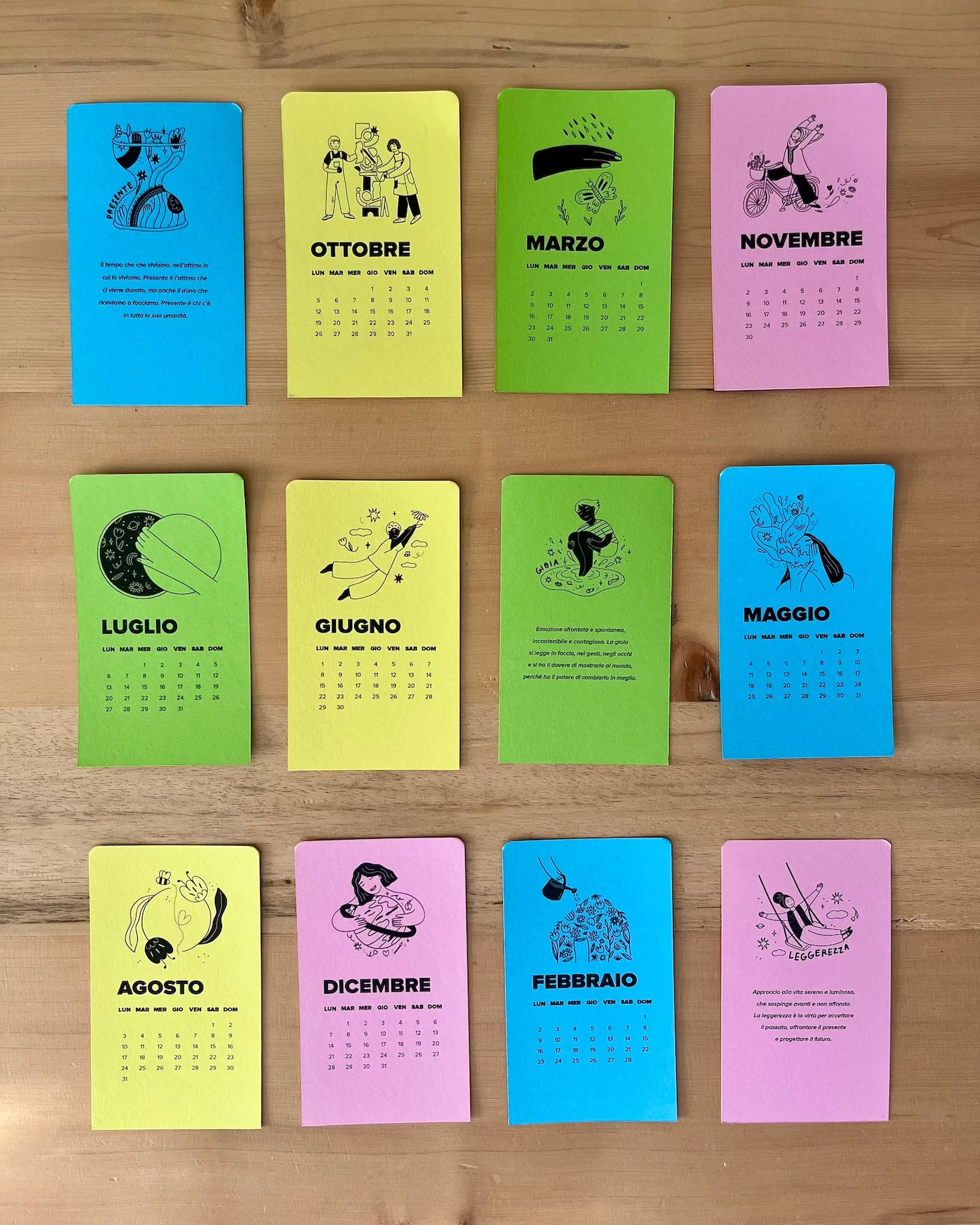 calendario da scrivania